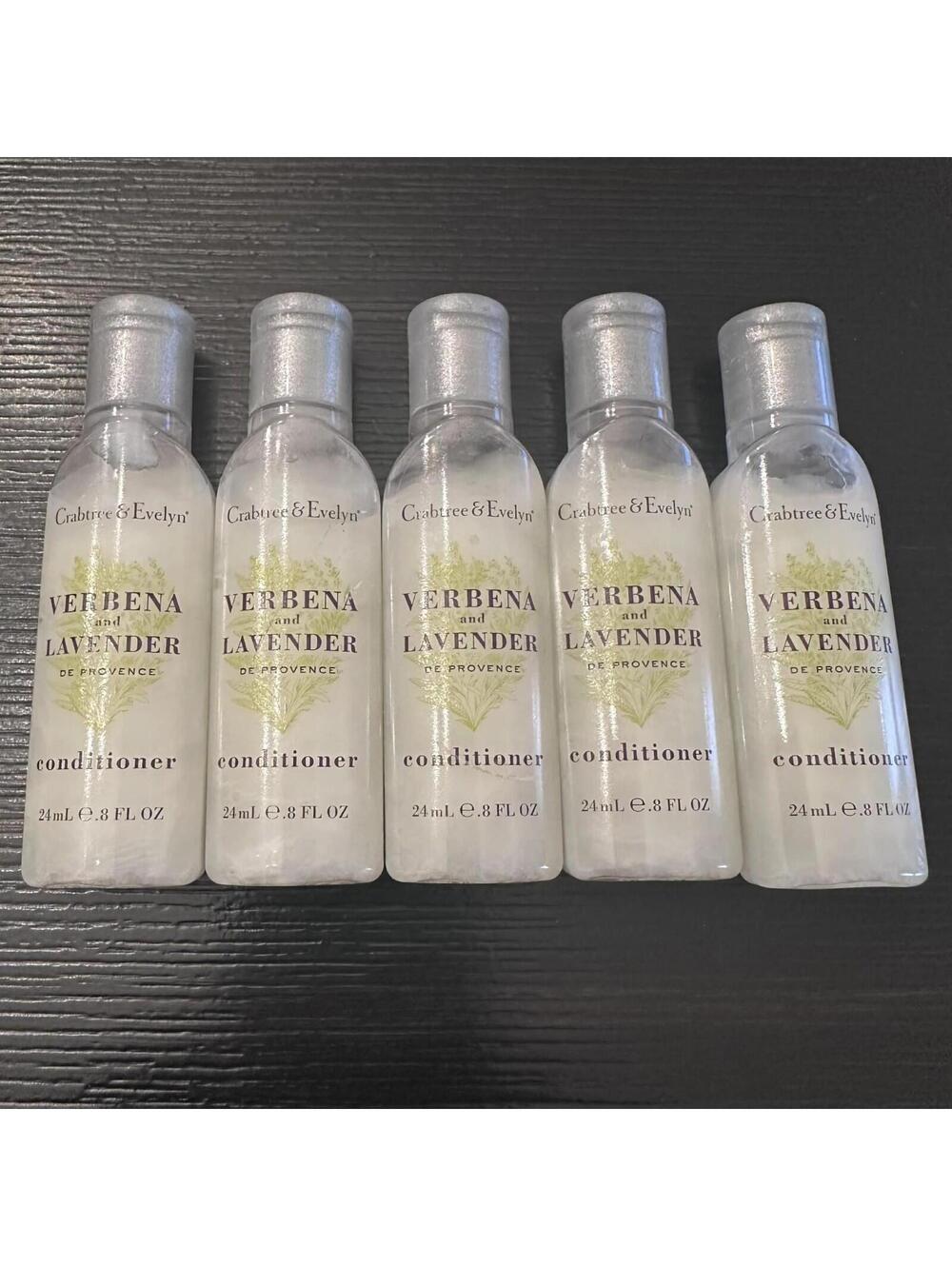 Lot Of 5 Crabtree and Evelyn Verbena Lavender Conditioner .8 oz Travel Size New